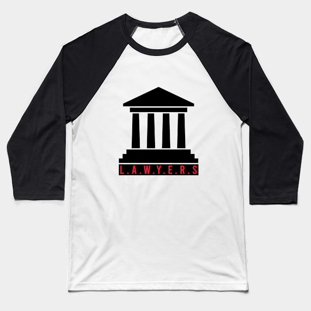 Court lawyers Baseball T-Shirt by cypryanus